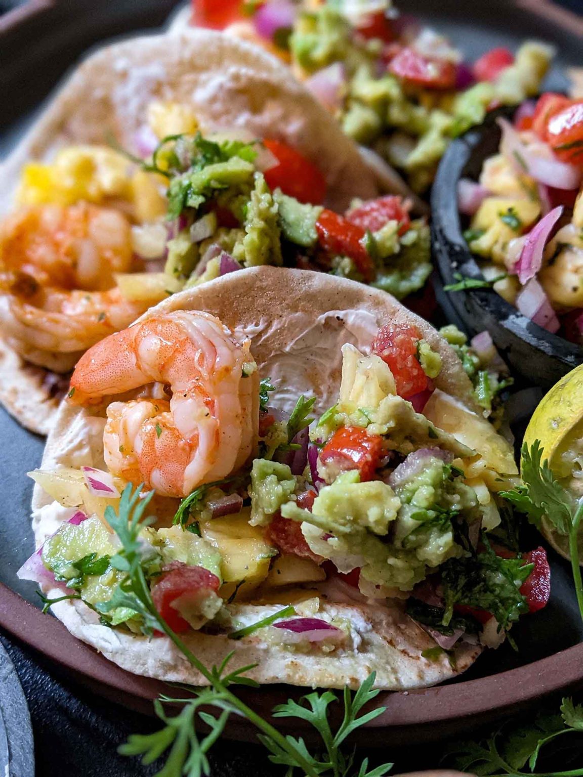 Prawn Tacos Pineapple Salsa Summer Recipe ChompSlurrpBurp