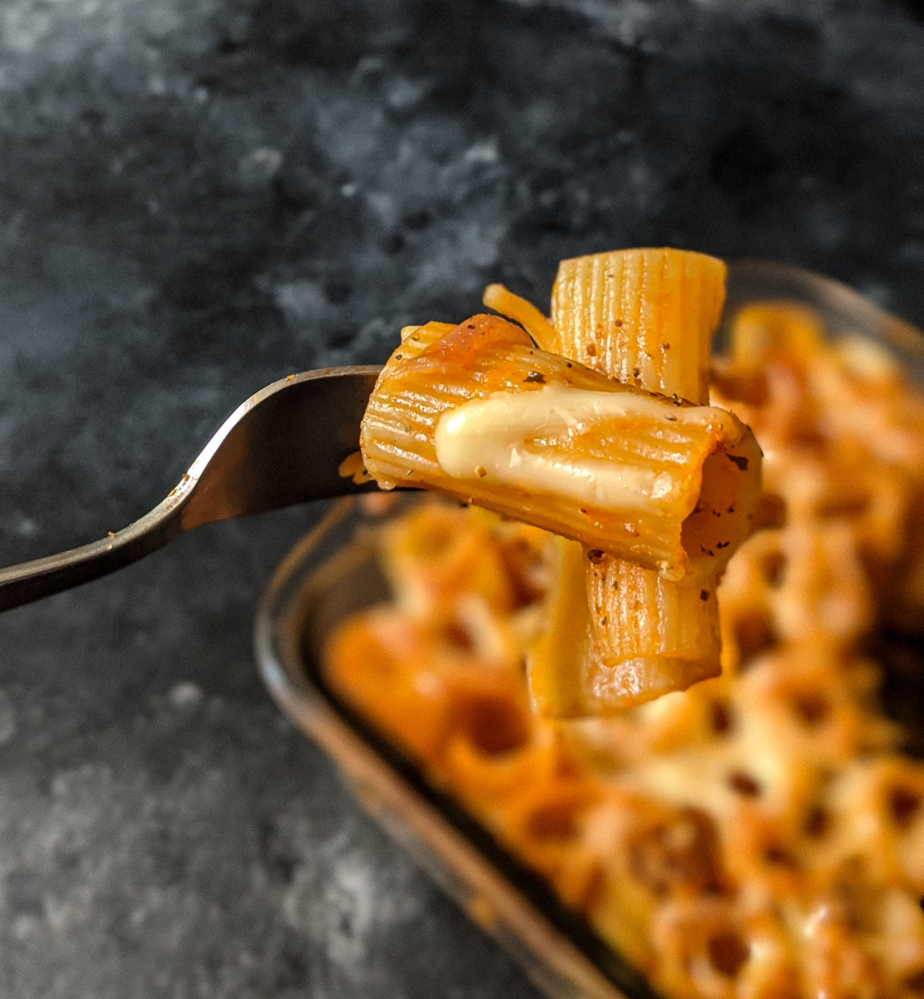 Baked Rigatoni With Cheese And Tomatoes Chompslurrpburp 7057