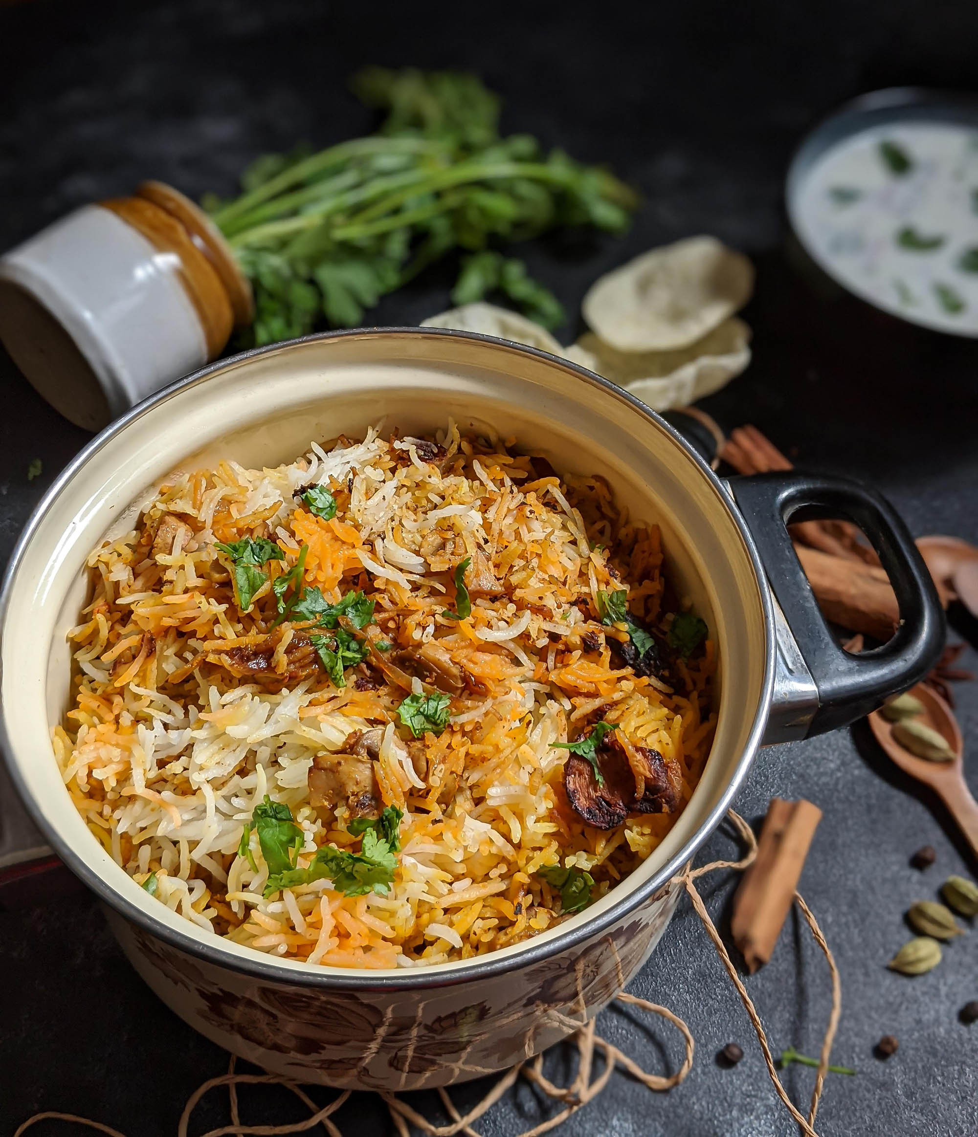 Mushroom Biryani, A Vegetarian's Paradise - ChompSlurrpBurp